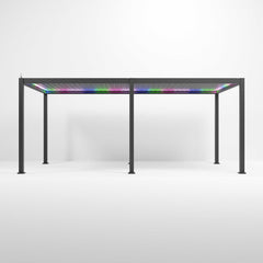 Tivoli E-LED 6m x 3m Grey Frame Free Standing Pergola