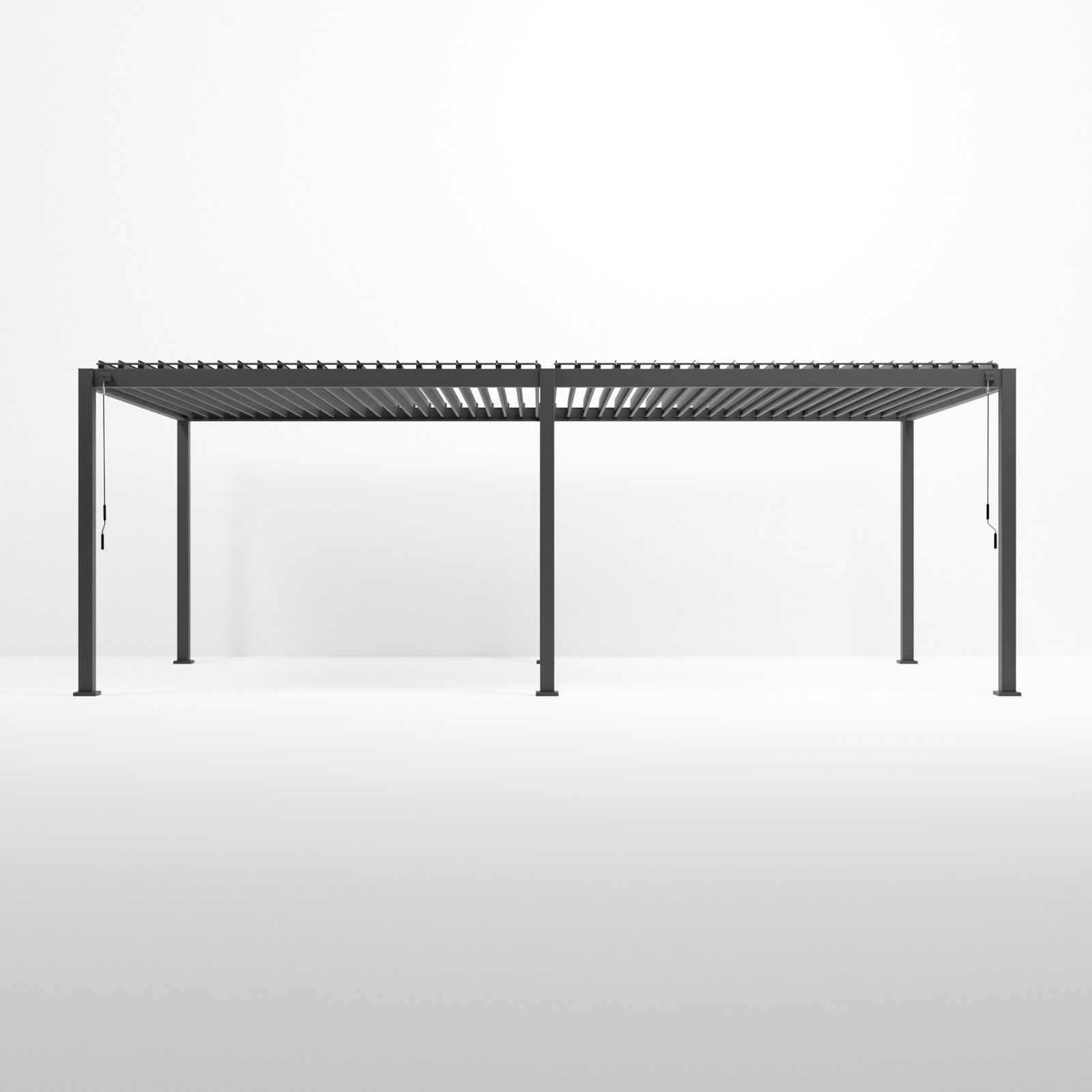 Tivoli 8m x 3m Grey Frame Free Standing Pergola