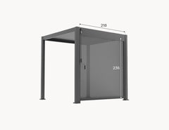 Tivoli 3m x 2.4m Grey Frame Free Standing Pergola