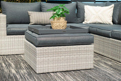 Orangebird - Rattan Weave Outdoor Garden Corner Sofa with Footstool