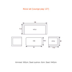 Ricca Lounge Set - 4 Piece