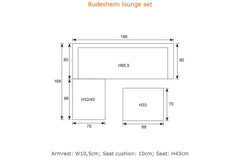 Rudesheim - Sofa Chaise Set