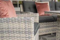 Seagull - Lounge & Dining Cloudy Grey Rattan Corner Group