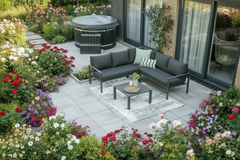 Springs Corner Sofa Mystic Grey Cushions