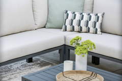 Springs Corner Sofa Sand Cushions