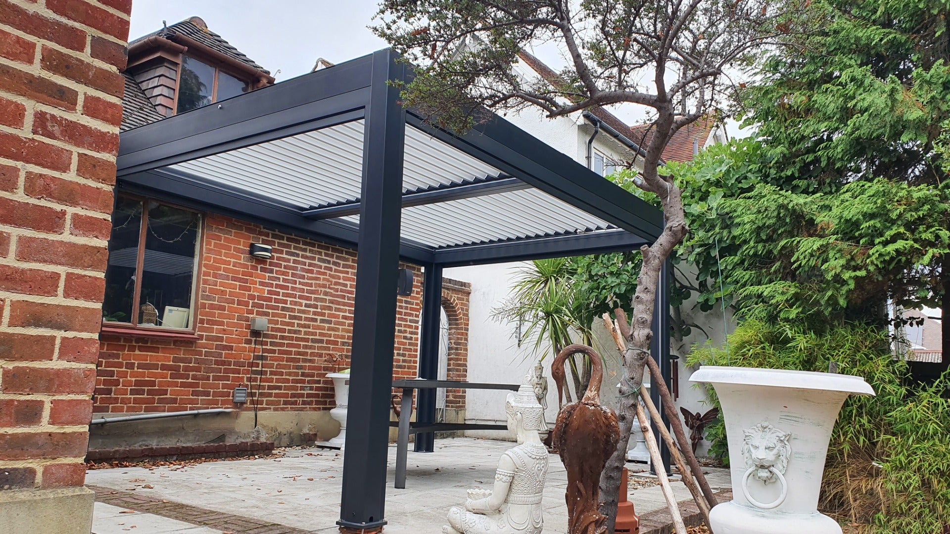 Sagres 4m x 3m Wall Mounted Pergola