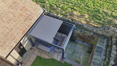 Aviero 3m x 4m Retractable Free Standing Pergola