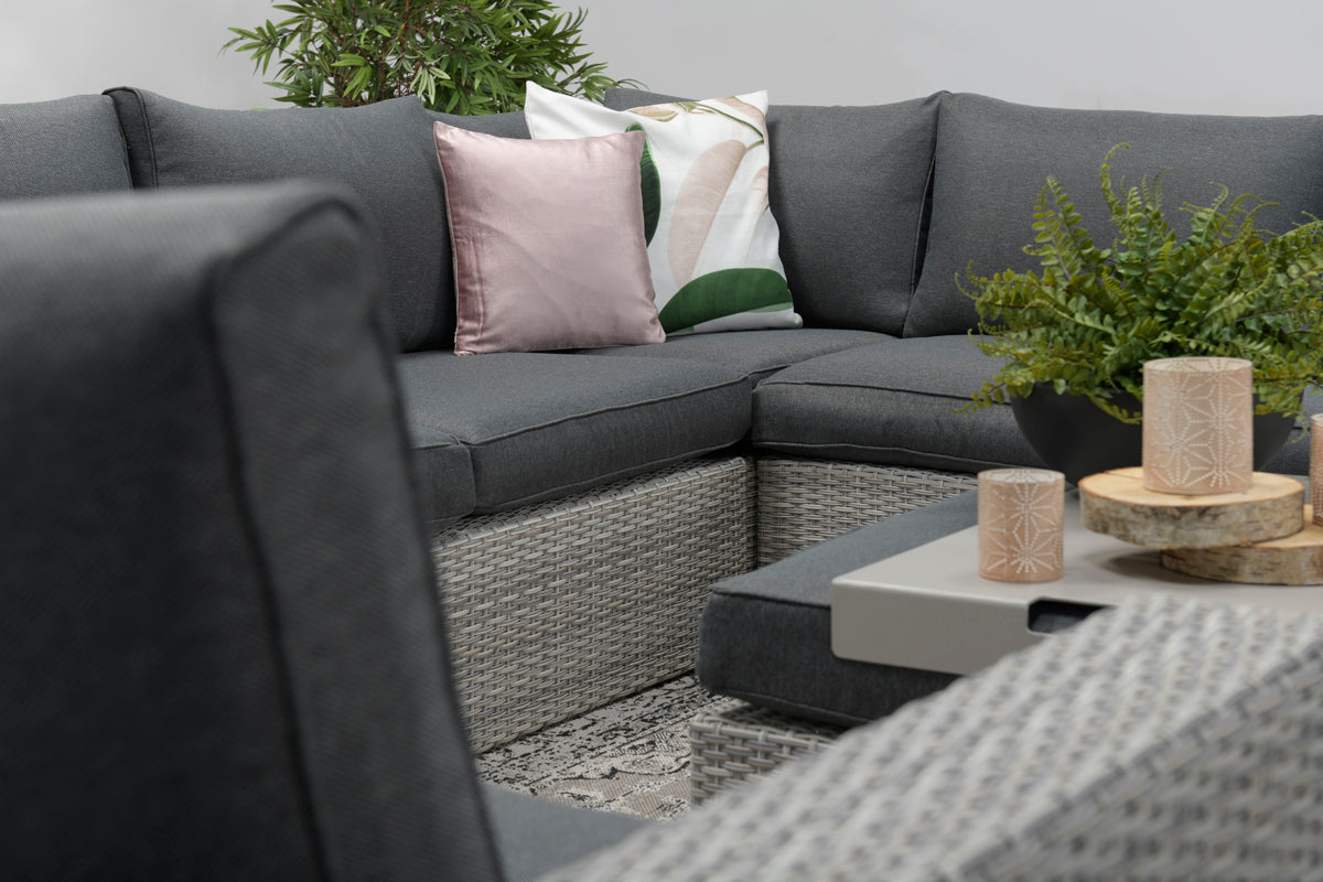 Ex display rattan corner sofa best sale