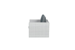 Orangebird - Rattan Weave Armchair in Vintage Grey