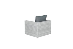 Orangebird - Rattan Weave Armchair in Vintage Grey