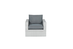 Orangebird - Rattan Weave Armchair in Vintage Grey