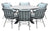 Margriet Grey - Six Seater Round Dining Suite
