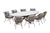 Margriet Natural - Eight Seater Oval Dining Suite