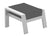 Lincoln white aluminium footstool