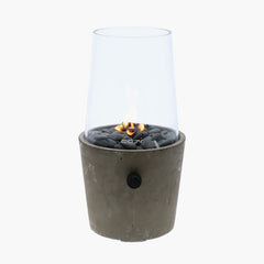 Snug Round Cement Fire Lantern