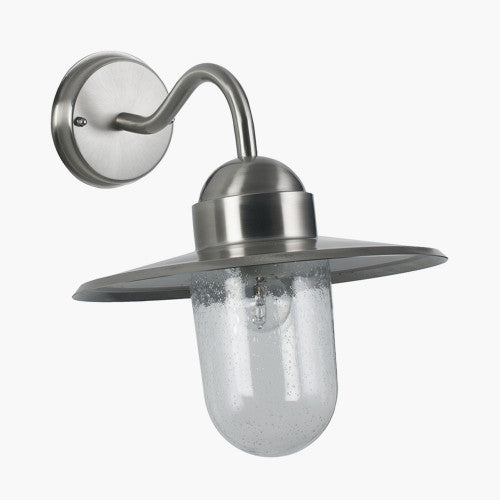 Snug Metal and Glass Fisherman Wall Light