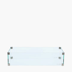 Snug Glass Rectangular Fire Pit - 65cm x 33cm x 21cm
